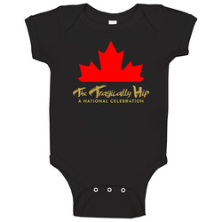 The Tragically A National Celebration Black Tee Baby One Piece The Tragically A National Celebration Black Tee Baby One Piece