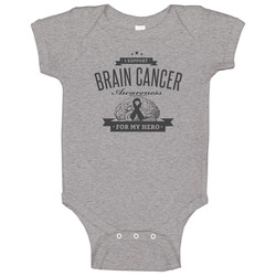 Brain Cancer - For My Hero Baby One Piece Brain Cancer - For My Hero Baby One Piece