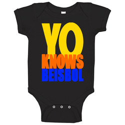 Yo Knows Beisbol Ny Mets Baby One Piece Yo Knows Beisbol Ny Mets Baby One Piece