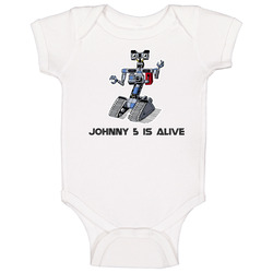 Short Circuit Johnny 5 Is Alive Robot Movie Retro Baby One Piece Short Circuit Johnny 5 Is Alive Robot Movie Retro Baby One Piece