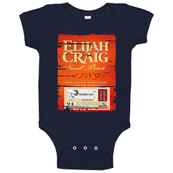 Elijah Craig Bourbon Alcohol Drinking Gift Distressed Look Baby One Piece Elijah Craig Bourbon Alcohol Drinking Gift Distressed Look Baby One Piece