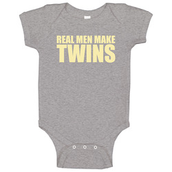 Real Men Make Twins Baby One Piece Real Men Make Twins Baby One Piece