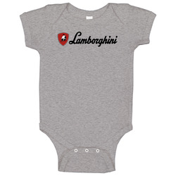 New Hot Style Logo Lamborghini Red Ringer Baby One Piece New Hot Style Logo Lamborghini Red Ringer Baby One Piece