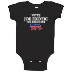 Vote Joe Exotic For President Tiger King Baby One Piece Vote Joe Exotic For President Tiger King Baby One Piece
