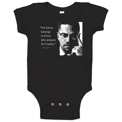 Malcolm X Quote Baby One Piece Malcolm X Quote Baby One Piece