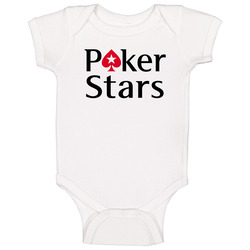 New Pokerstars Logo Wsop White Baby One Piece New Pokerstars Logo Wsop White Baby One Piece