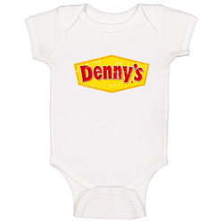 Dennys Fast Food Restaurant Distressed Look Baby One Piece Dennys Fast Food Restaurant Distressed Look Baby One Piece