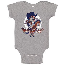 Peyton Manning Denver Broncos Vintage Retro Mile High Jersey Baby One Piece Peyton Manning Denver Broncos Vintage Retro Mile High Jersey Baby One Piece