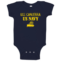 Uss Canberra Us Navy Ship Crew Baby One Piece Uss Canberra Us Navy Ship Crew Baby One Piece