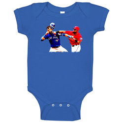 Rougned Odor Punching Jose Bautista Texas Toronto Baseball Fan Baby One Piece Rougned Odor Punching Jose Bautista Texas Toronto Baseball Fan Baby One Piece