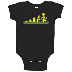 Evolution Of Man Funny Lego Parody Joke Black Baby One Piece Evolution Of Man Funny Lego Parody Joke Black Baby One Piece