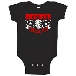 Tom Morello For President Guitarist Music Player Election Parody Fan Baby One Piece Tom Morello For President Guitarist Music Player Election Parody Fan Baby One Piece