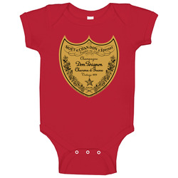 Mytee Dom Perignon Champagne Vintage 1979 Men's Red Baby One Piece Mytee Dom Perignon Champagne Vintage 1979 Men's Red Baby One Piece