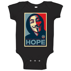 V For Vendetta Funny Hope Movie Baby One Piece