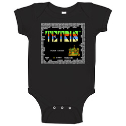Retro Tetris Video Game Baby One Piece