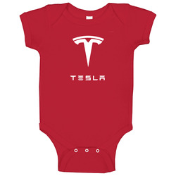 Tesla Logo 2 Auto 2 Baby One Piece Tesla Logo 2 Auto 2 Baby One Piece