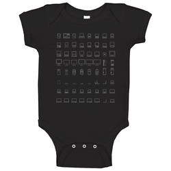 30 Years Of Mac White Baby One Piece 30 Years Of Mac White Baby One Piece
