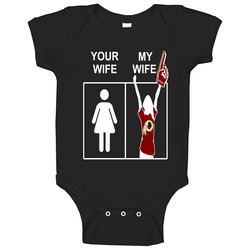 Washington Redskins T Shirt Sports Football Tee Your Wife My Wife Funny Sporting Unisex Apparel Baby One Piece Washington Redskins T Shirt Sports Football Tee Your Wife My Wife Funny Sporting Unisex Apparel Baby One Piece