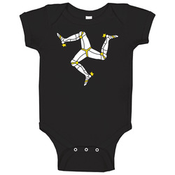 Isle Of Man Flag Baby One Piece Isle Of Man Flag Baby One Piece