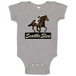 Seattle Slew Horse Triple Crown Racing Animal Baby One Piece Seattle Slew Horse Triple Crown Racing Animal Baby One Piece