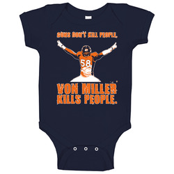 Von Miller Guns Dont Kill People Football Denver Baby One Piece Von Miller Guns Dont Kill People Football Denver Baby One Piece