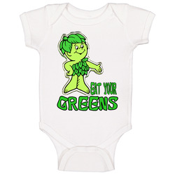 Green Giant Sprout Eat Your Greens Baby One Piece Green Giant Sprout Eat Your Greens Baby One Piece