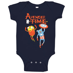 Adventure Time Avengers Cartoon B Baby One Piece