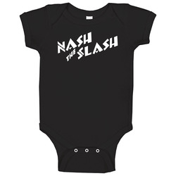 Nash The Slash Logo Rock Star Legend Rip Baby One Piece Nash The Slash Logo Rock Star Legend Rip Baby One Piece