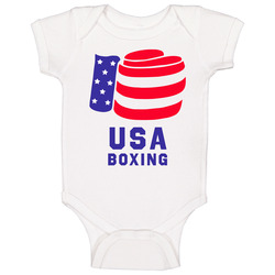 Usa Boxing Patriotic Fighter Glove Baby One Piece Usa Boxing Patriotic Fighter Glove Baby One Piece