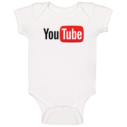You Tube Men's White Baby One Piece You Tube Men's White Baby One Piece