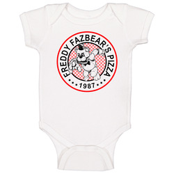 Five Nights At Freddy's White Pizza Baby One Piece Five Nights At Freddy's White Pizza Baby One Piece