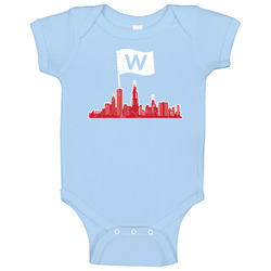 Chicago Light Blue T Baby One Piece Chicago Light Blue T Baby One Piece