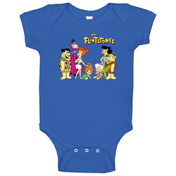 Flintstones Blue Baby One Piece