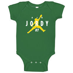 Air Jordy 87 Packers Cheesehead Baby One Piece Air Jordy 87 Packers Cheesehead Baby One Piece