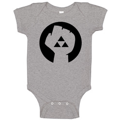 Triforce Fist Zelda Video Game Baby One Piece Triforce Fist Zelda Video Game Baby One Piece