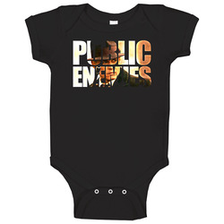 Public Enemies Logo Baby One Piece Public Enemies Logo Baby One Piece