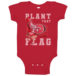 Nick Bosa Plant That Flag San Francisco Football Fan Baby One Piece Nick Bosa Plant That Flag San Francisco Football Fan Baby One Piece