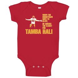 Tamba Hali Football Boogeyman Kansas City Kc K.c Baby One Piece Tamba Hali Football Boogeyman Kansas City Kc K.c Baby One Piece