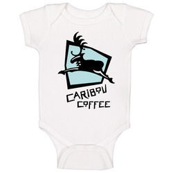 Caribou Coffee Label Baby One Piece Caribou Coffee Label Baby One Piece