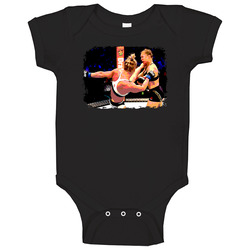 Holly Holm Ronda Rousey The Kick Mma Fighter Baby One Piece Holly Holm Ronda Rousey The Kick Mma Fighter Baby One Piece