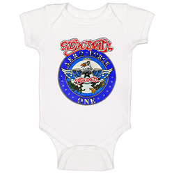 Wayne's World Garth Aerosmith Standart White Baby One Piece Wayne's World Garth Aerosmith Standart White Baby One Piece