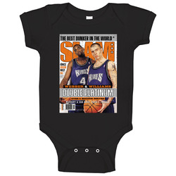 Slam Magazine Issue 40 Chris Webber Jason Williams Popular Basketball Magazine Grunge Look Baby One Piece Slam Magazine Issue 40 Chris Webber Jason Williams Popular Basketball Magazine Grunge Look Baby One Piece