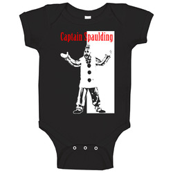 Captain Spaulding House Of 1000 Corpes Baby One Piece Captain Spaulding House Of 1000 Corpes Baby One Piece