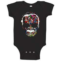 New Stan Lee Marvel Head Base Ball Superhero Men's Baby One Piece