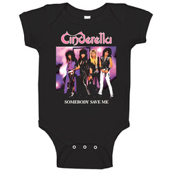 Cinderella Rock Metal 80s Retro Music Band Baby One Piece Cinderella Rock Metal 80s Retro Music Band Baby One Piece