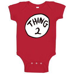 Dr Seuss - Thing 2 Baby One Piece Dr Seuss - Thing 2 Baby One Piece