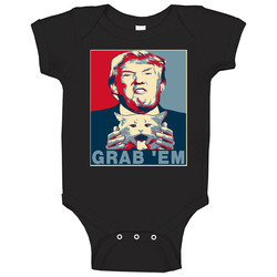 Funny Grab Them T-shirt Trump Tee President Baby One Piece Funny Grab Them T-shirt Trump Tee President Baby One Piece