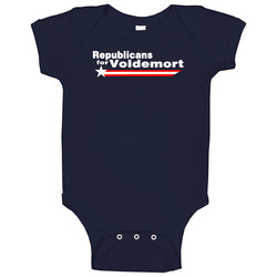 Republicans For Voldemort Funny Movie Villains Baby One Piece Republicans For Voldemort Funny Movie Villains Baby One Piece