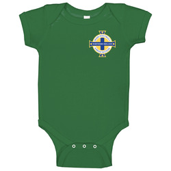 Northern Ireland Soccer Football Team Euro Cup Jersey Crest Logo Supporter Fan Baby One Piece Northern Ireland Soccer Football Team Euro Cup Jersey Crest Logo Supporter Fan Baby One Piece