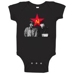 Lenin And Stalin Red Star Vintage Baby One Piece Lenin And Stalin Red Star Vintage Baby One Piece
